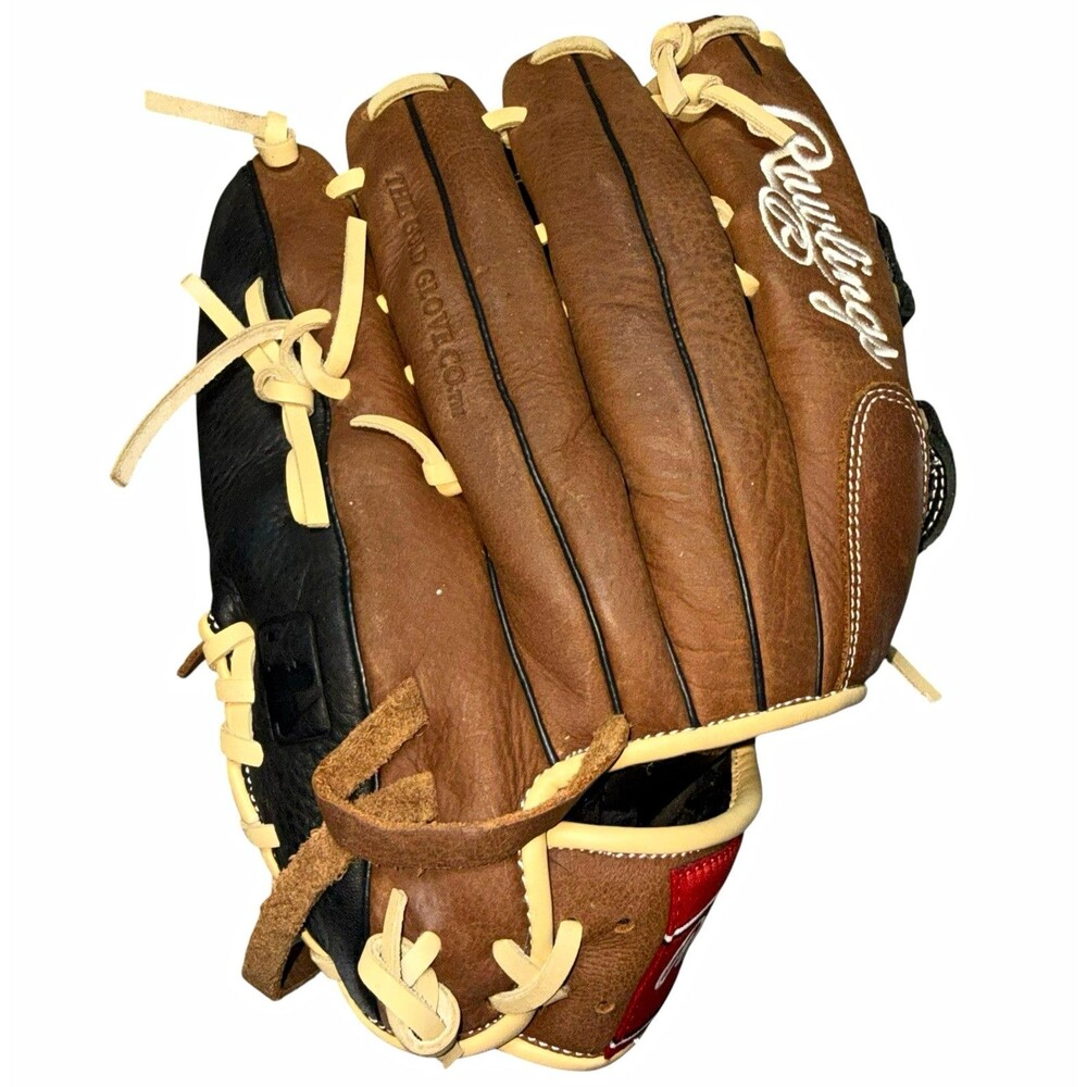 Rawlings Premium Series D1275H 12.75” Leather Baseball Glove RHT Brown Black